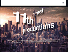 Tablet Screenshot of 11thstreetproductions.com